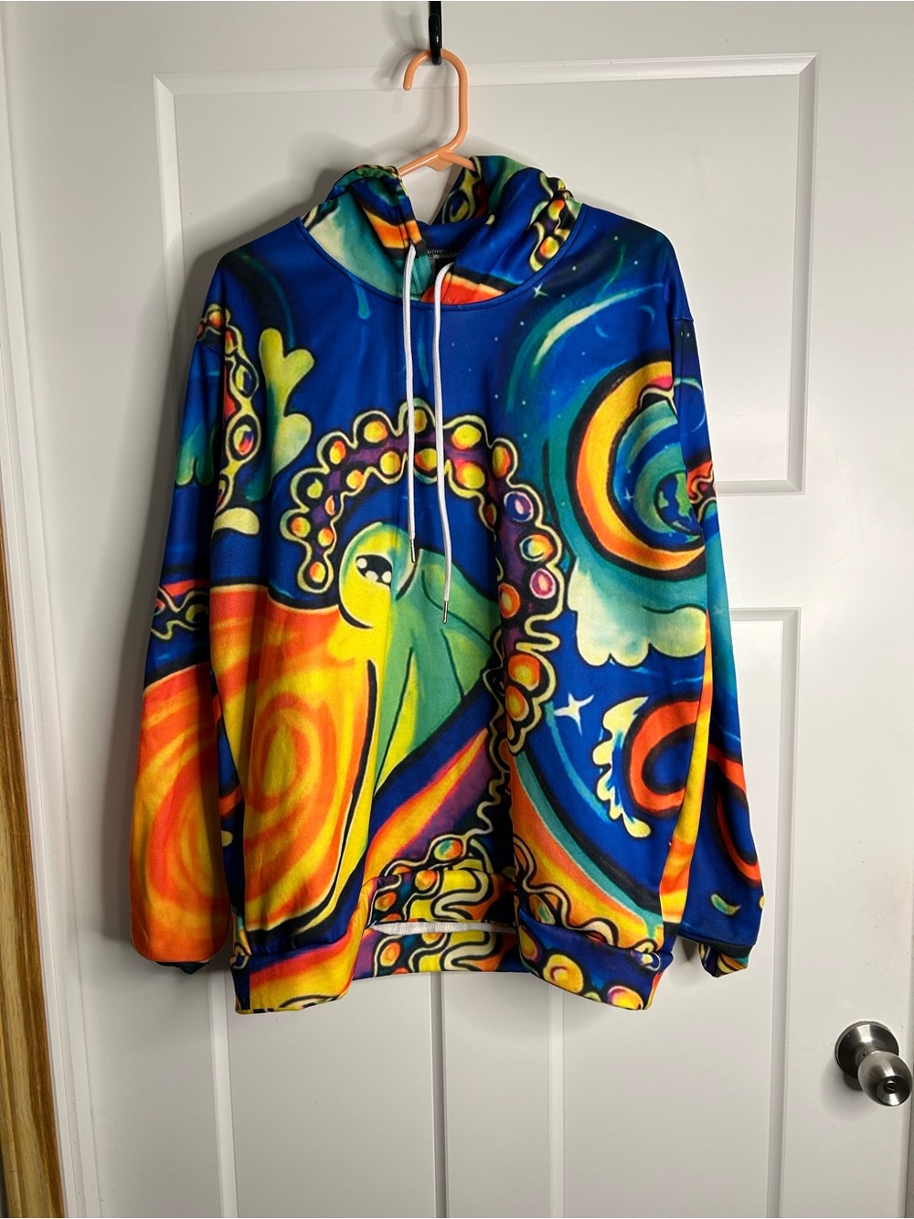 Hoodie Men’s XL Psychedelic Print 3727